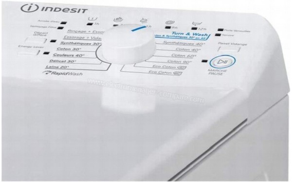 INDESIT BTWA5952FR - Panneau de commandes