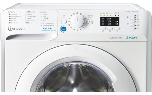 INDESIT BWA101283XWFRN - Panneau de commandes