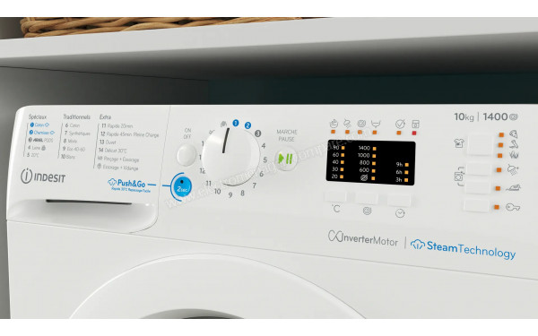 INDESIT BWA101496XWVFR - Panneau de commandes