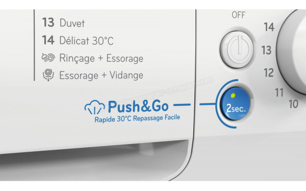 INDESIT BWA101496XWVFR - Vue des programmes