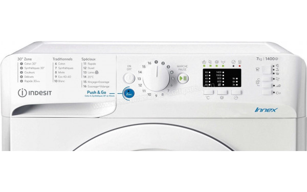INDESIT BWA71452WFR N - Panneau de commandes