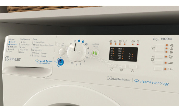 INDESIT BWA71495XWVFR - Panneau de commandes