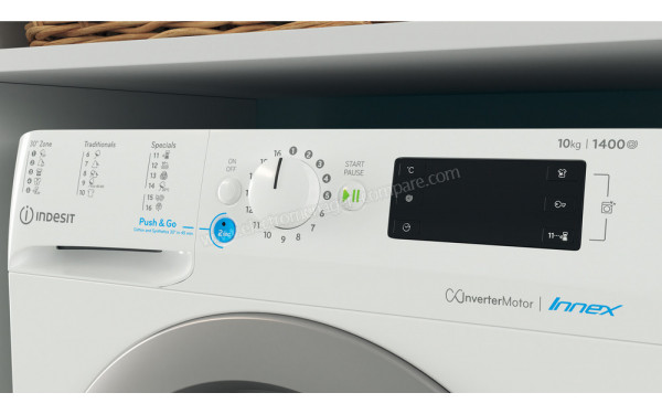 INDESIT BWE101483XWSEUN - Panneau de commandes