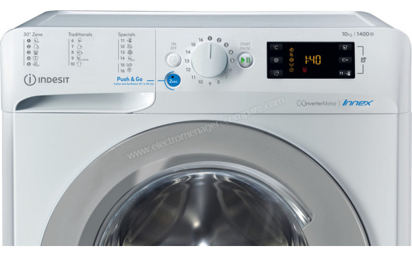 INDESIT BWE101483XWSEUN - Panneau de commandes