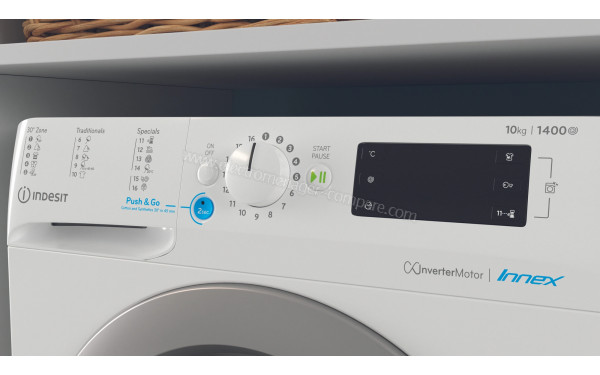INDESIT BWE101485XWSEUN - Panneau de commandes