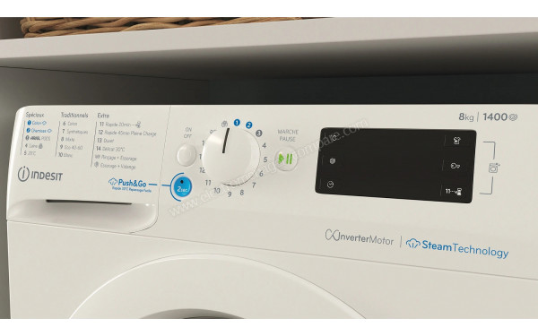 INDESIT BWE81495XWVFR - Panneau de commandes
