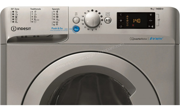 INDESIT BWE91483XSEUN - Panneau de commandes