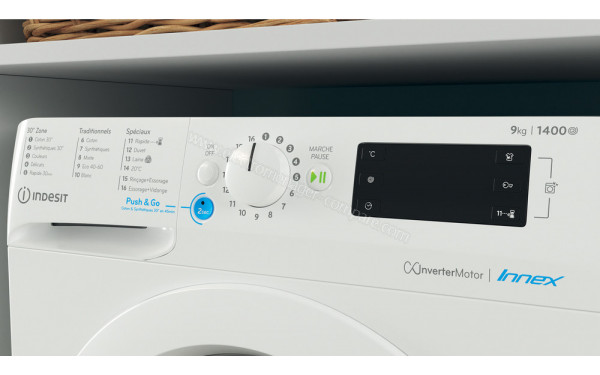 INDESIT BWE91484XWFRN - Panneau de commandes