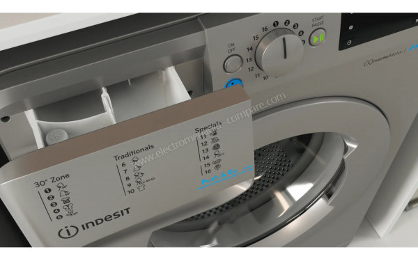 INDESIT BWE91485XSEUN - Zoom sur le tiroir lessiviel