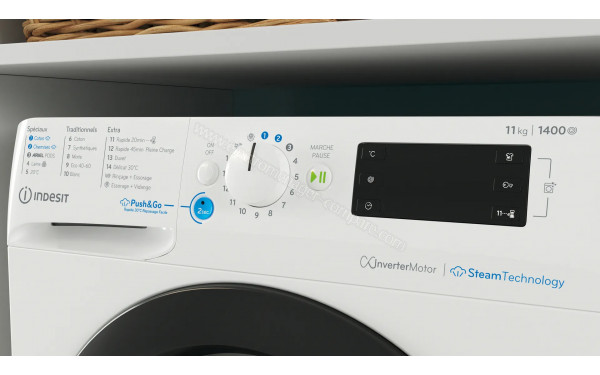 INDESIT BWEJ111496XWVFR - Panneau de commandes