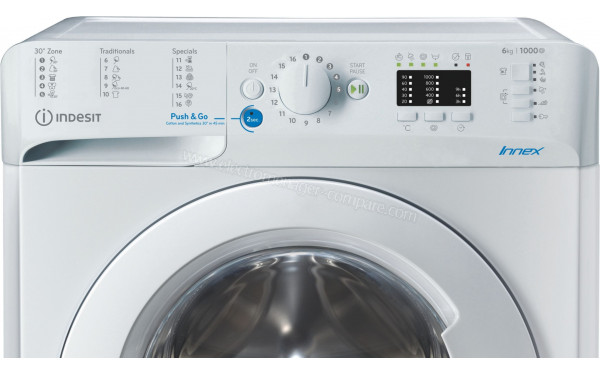 INDESIT BWSA61051WEUN - Panneau de commandes