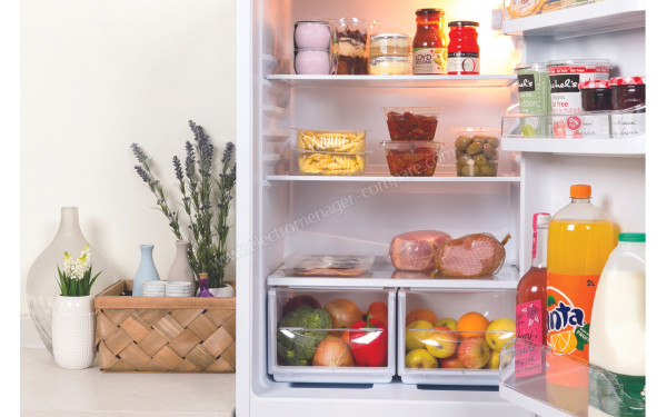 INDESIT CAA 55 1 - Vue de l'int&eacute;rieur partie r&eacute;frig&eacute;rateur