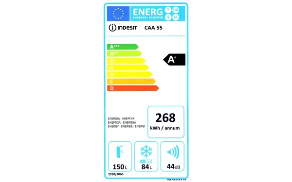 INDESIT CAA 55 - &Eacute;tiquette &eacute;nergie