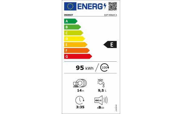 INDESIT D2FHD624A - &Eacute;tiquette &eacute;nergie v2