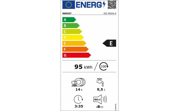INDESIT D2IHD524A - &Eacute;tiquette &eacute;nergie v2