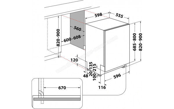 INDESIT D2IHD526AS - Dimensions