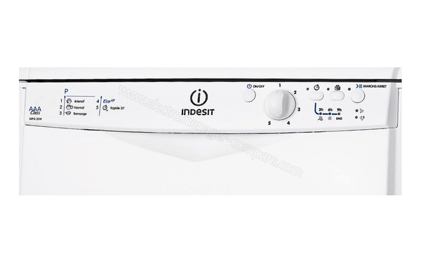 INDESIT DFG 254B FR - Panneau de commandes