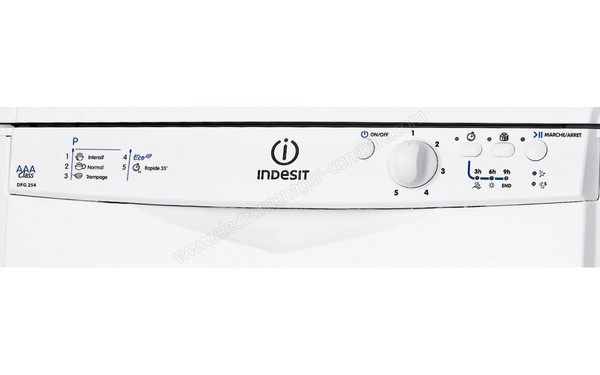 INDESIT DFG 254 FR - Panneau de commandes