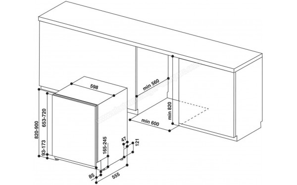 INDESIT DIE 2B19 - Sch&eacute;ma technique