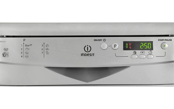 INDESIT DSG 573 NX - Panneau de commandes