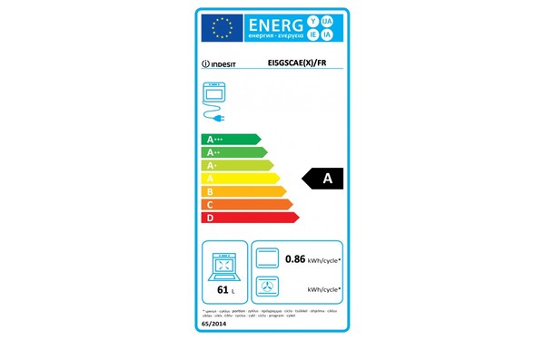 INDESIT EI5GSCAE(X)/FR - &Eacute;tiquette &eacute;nergie