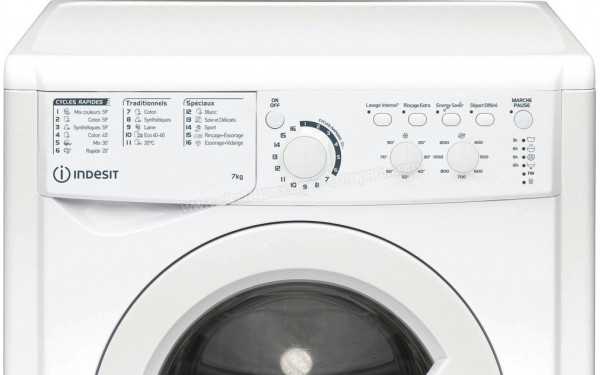 INDESIT EWC71252WFR N - Panneau de commandes