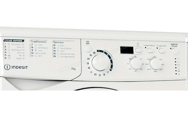 INDESIT EWD71453WFRN - Panneau de commandes
