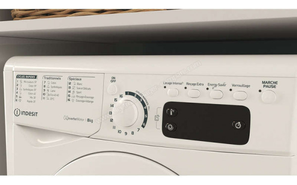 INDESIT EWE81483WFRN - Panneau de commandes