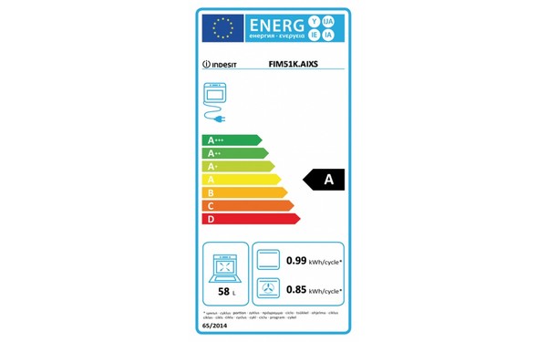 INDESIT FIM 51 K.A IX S - &Eacute;tiquette &eacute;nergie