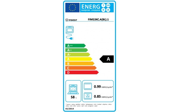 INDESIT FIM 53 KC.A (BL).1 - &Eacute;tiquette &eacute;nergie