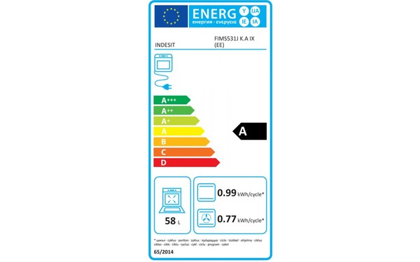 INDESIT FIMS531J K.A IX (EE) - &Eacute;tiquette &eacute;nergie