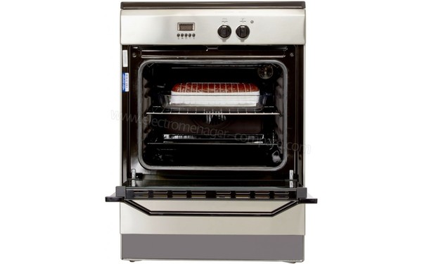 INDESIT I63I6C6A.T(X) / FR - Vue de face, porte ouverte (cr&eacute;dit : Boulanger)