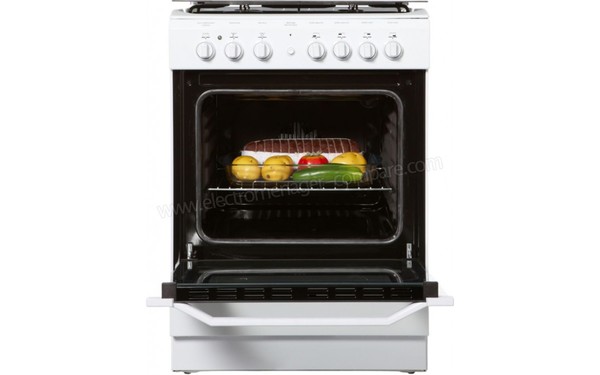 INDESIT I6G6C1AG(W) FR - Vue de face, porte ouverte (cr&eacute;dit : Boulanger)