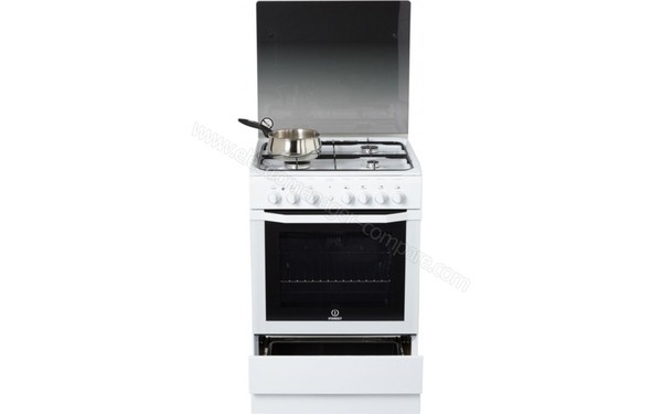 INDESIT I6G6C1AG(W) FR - Vue de face, tiroir ouvert (cr&eacute;dit : Boulanger)