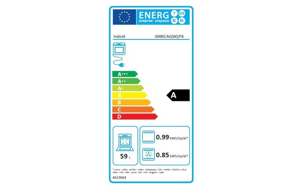 INDESIT I6M6CAG(W)/FR - &Eacute;tiquette &eacute;nergie