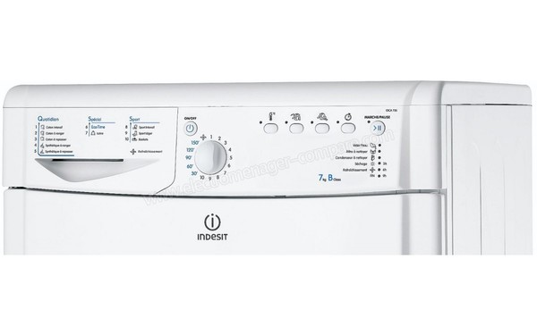 INDESIT IDCA 735 B - Panneau de commandes