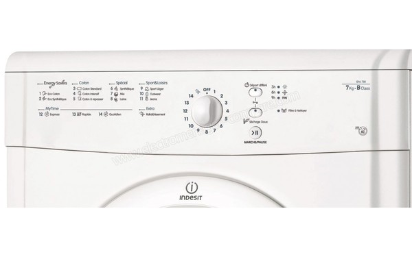 INDESIT IDVL 75 B FR - Panneau de commandes (cr&eacute;dit : But)