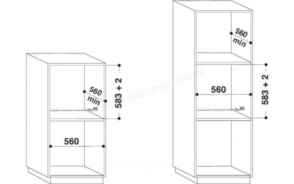 INDESIT IFW 3844 JP BL - Dimensions