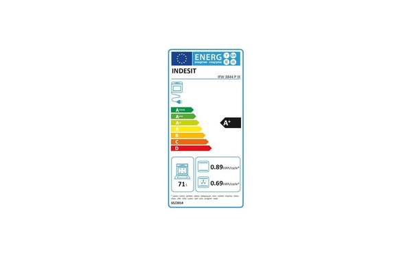 INDESIT IFW 3844 P IX - &Eacute;tiquette &eacute;nergie