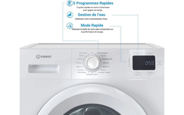 INDESIT IM864MYTIMEFR - Vue des programmes