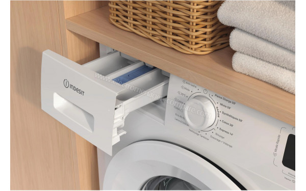 INDESIT IM864MYTIMEFR - Zoom sur le tiroir lessiviel