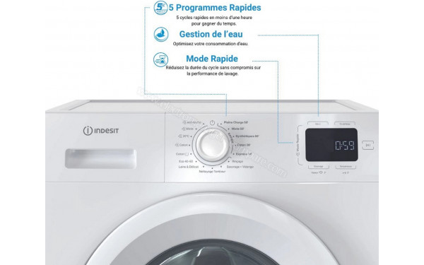 INDESIT IM962MYTIMEFR - Vue des programmes