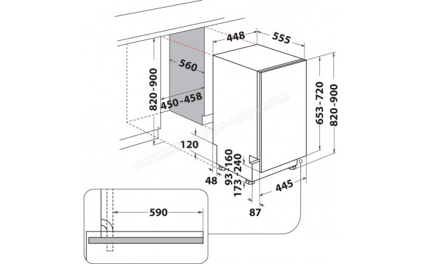 INDESIT IN2IKE107 - Dimensions