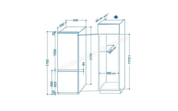 INDESIT IN CB 31 AA FR - Schemas d'encastrement