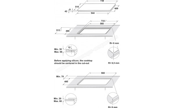 INDESIT ING 72T/BK - Sch&eacute;ma technique