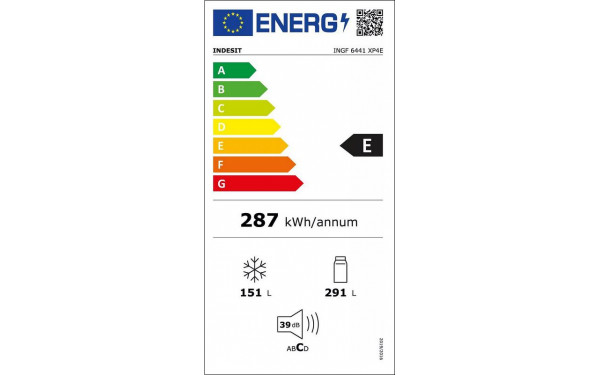 INDESIT INGF6441XP4E - &Eacute;tiquette &eacute;nergie v2