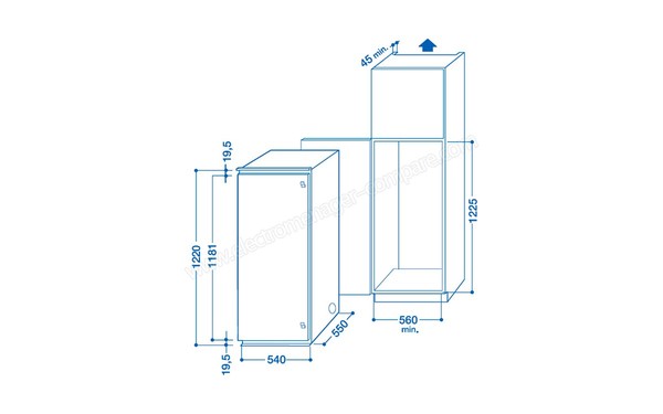 INDESIT IN SZ 2312 - Schemas d'encastrement