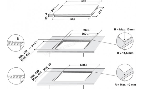 INDESIT IS 83Q60 NE - Sch&eacute;ma technique