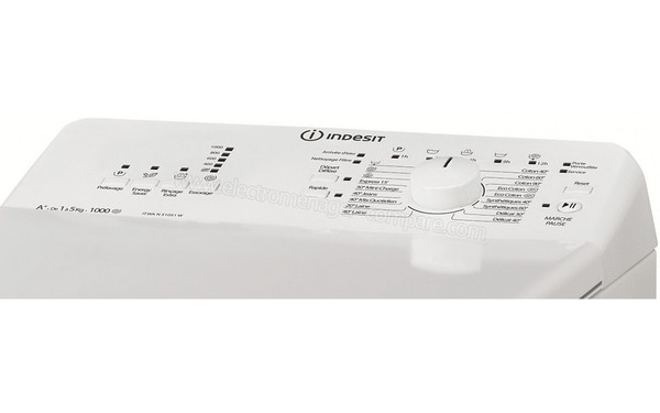INDESIT ITWA N 51051 W (FR) - Panneau de commandes (cr&eacute;dit : But)