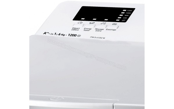 INDESIT ITW D 61252 W (FR) - Panneau de commandes (afficheur)